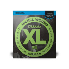 Набор струн D'ADDARIO EXL165-6 XL NICKEL WOUND BASS REG LIGHT TOP / MED BOTTOM 6-STRING (32-135)